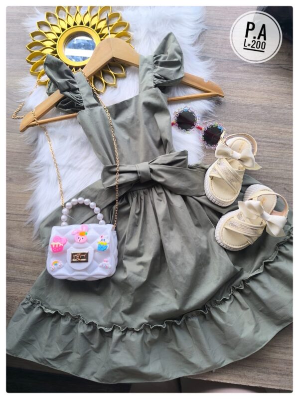 Vestido Zoé unicolor - Image 2